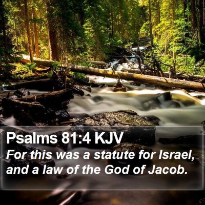 Psalms 81:4 KJV Bible Verse Image