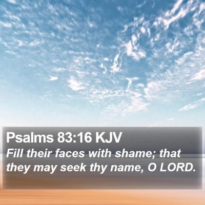 Psalms 83:16 KJV Bible Verse Image