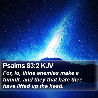 Psalms 83:2 KJV Bible Verse Image