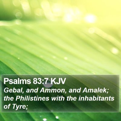 Psalms 83:7 KJV Bible Verse Image