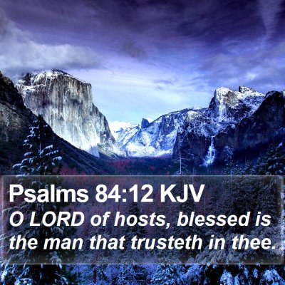 Psalms 84:12 KJV Bible Verse Image