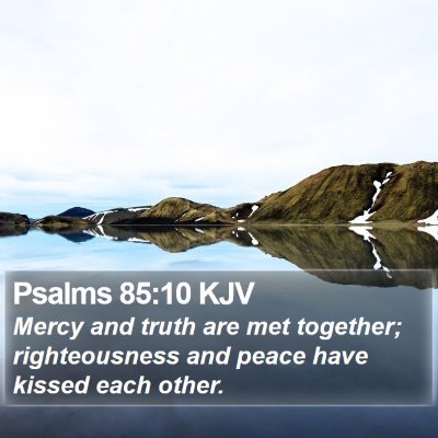 Psalms 85:10 KJV Bible Verse Image