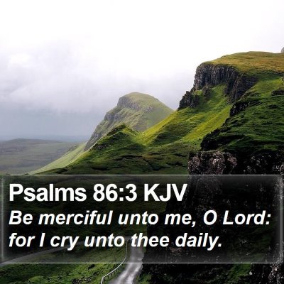 Psalms 86:3 KJV Bible Verse Image
