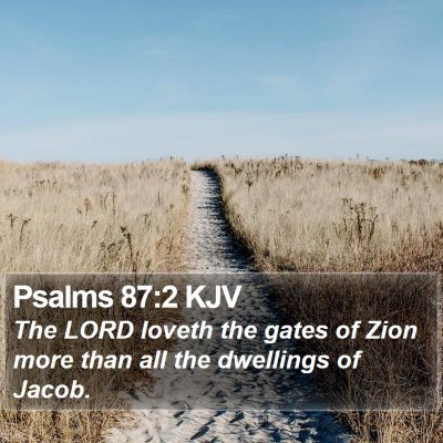 Psalms 87:2 KJV Bible Verse Image