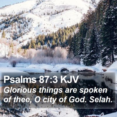 Psalms 87:3 KJV Bible Verse Image