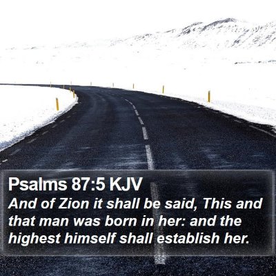 Psalms 87:5 KJV Bible Verse Image