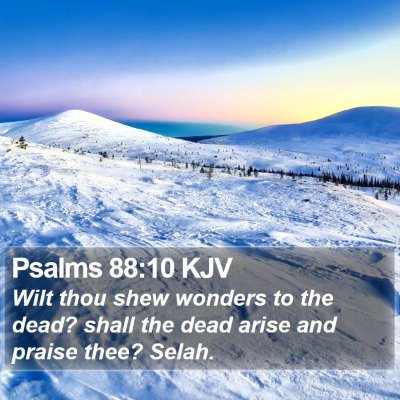 Psalms 88:10 KJV Bible Verse Image