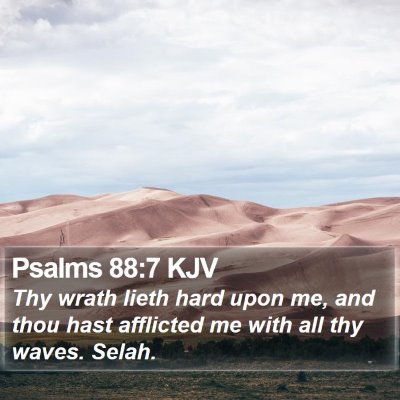 Psalms 88:7 KJV Bible Verse Image