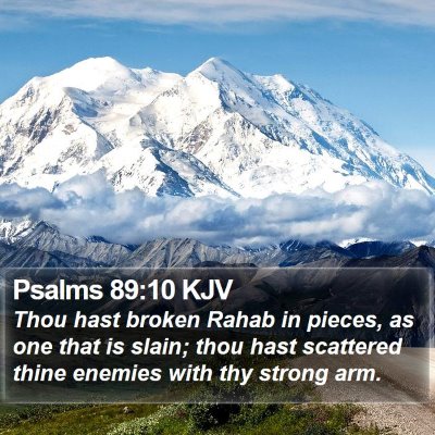 Psalms 89:10 KJV Bible Verse Image