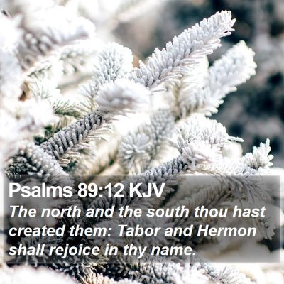 Psalms 89:12 KJV Bible Verse Image