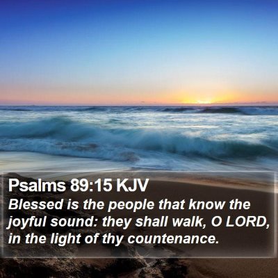 Psalms 89:15 KJV Bible Verse Image