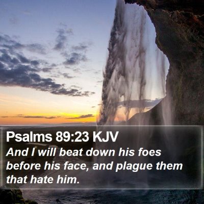 Psalms 89:23 KJV Bible Verse Image