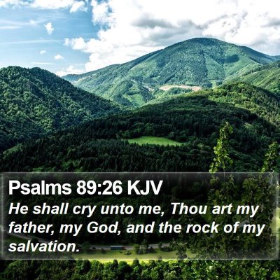 Psalms 89:26 KJV Bible Verse Image