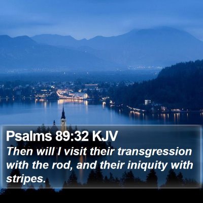 Psalms 89:32 KJV Bible Verse Image
