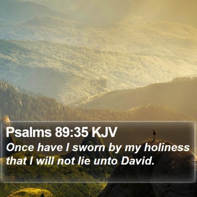 Psalms 89:35 KJV Bible Verse Image