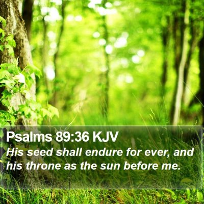 Psalms 89:36 KJV Bible Verse Image