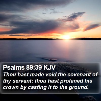 Psalms 89:39 KJV Bible Verse Image