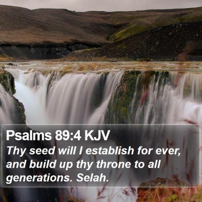 Psalms 89:4 KJV Bible Verse Image