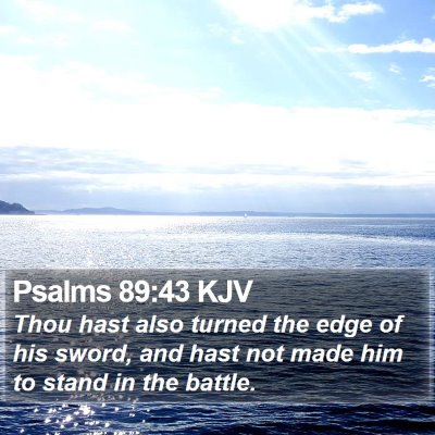 Psalms 89:43 KJV Bible Verse Image