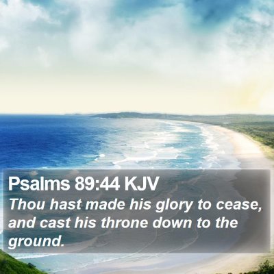 Psalms 89:44 KJV Bible Verse Image