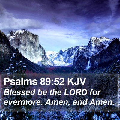 Psalms 89:52 KJV Bible Verse Image