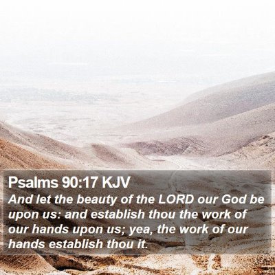 Psalms 90:17 KJV Bible Verse Image