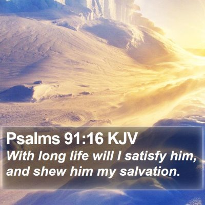 Psalms 91:16 KJV Bible Verse Image