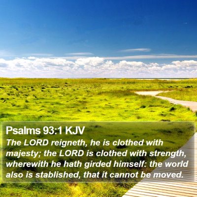 Psalms 93:1 KJV Bible Verse Image