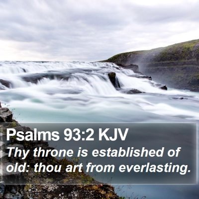 Psalms 93:2 KJV Bible Verse Image