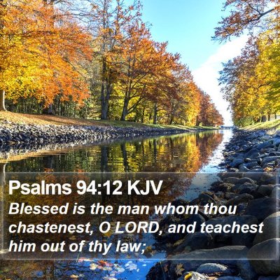 Psalms 94:12 KJV Bible Verse Image