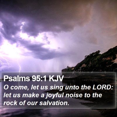 Psalms 95:1 KJV Bible Verse Image