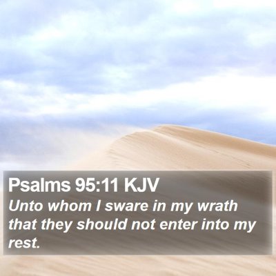 Psalms 95:11 KJV Bible Verse Image