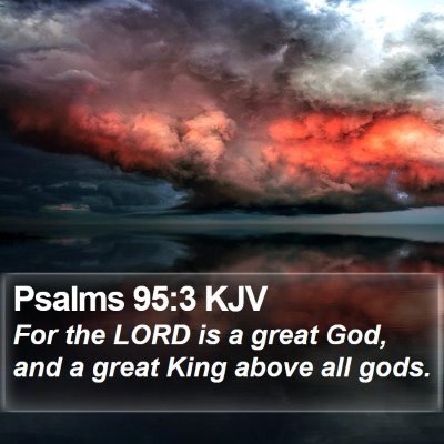 Psalms 95:3 KJV Bible Verse Image