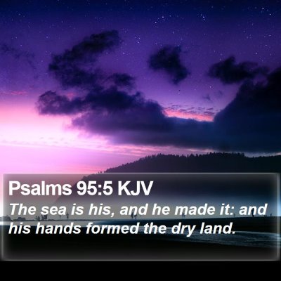 Psalms 95:5 KJV Bible Verse Image