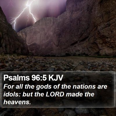 Psalms 96:5 KJV Bible Verse Image