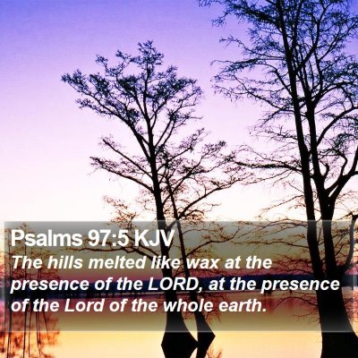 Psalms 97:5 KJV Bible Verse Image