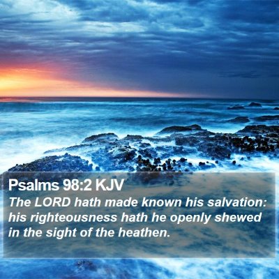 Psalms 98:2 KJV Bible Verse Image