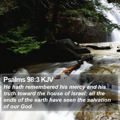 Psalms 98:3 KJV Bible Verse Image