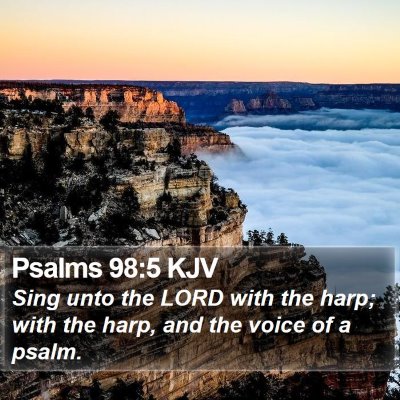 Psalms 98:5 KJV Bible Verse Image