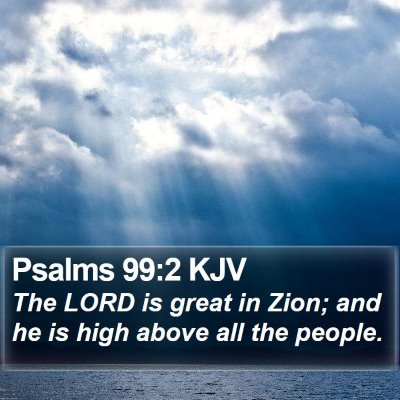 Psalms 99:2 KJV Bible Verse Image