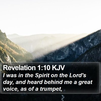 Revelation 1:10 KJV Bible Verse Image