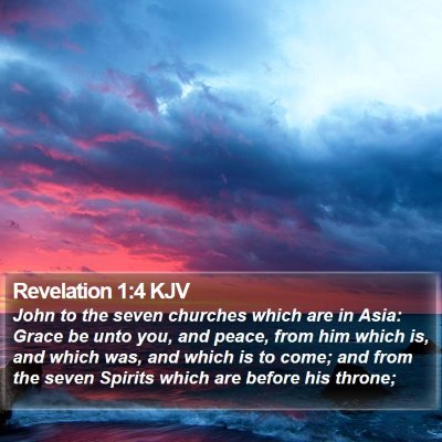 Revelation 1:4 KJV Bible Verse Image