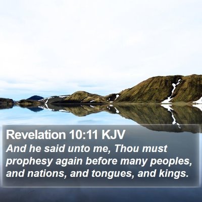 Revelation 10:11 KJV Bible Verse Image