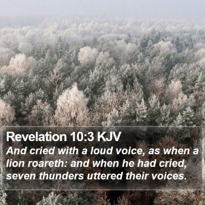 Revelation 10:3 KJV Bible Verse Image