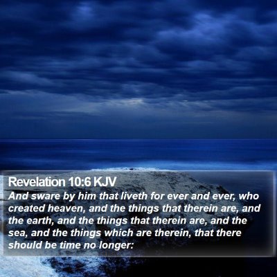 Revelation 10:6 KJV Bible Verse Image