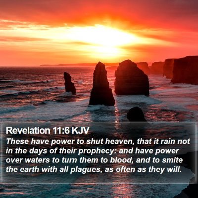 Revelation 11:6 KJV Bible Verse Image