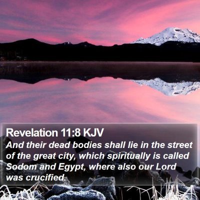 Revelation 11:8 KJV Bible Verse Image