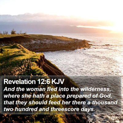 Revelation 12:6 KJV Bible Verse Image