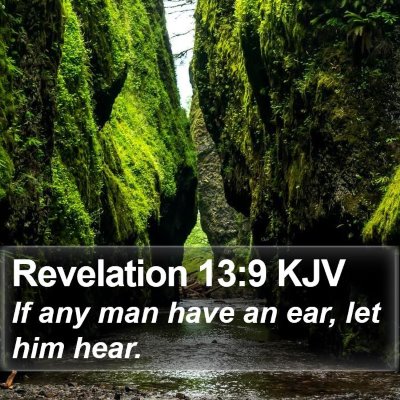 Revelation 13:9 KJV Bible Verse Image