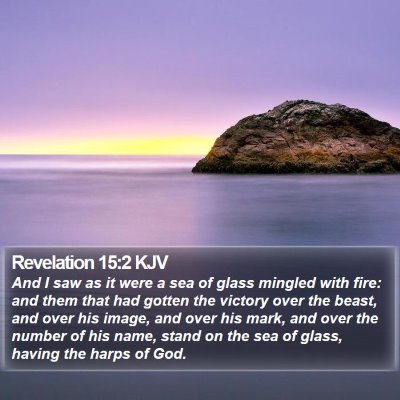 Revelation 15:2 KJV Bible Verse Image